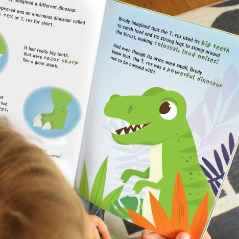 Personalised Dinosaur Adventure A4 Story Book Extra Image 3